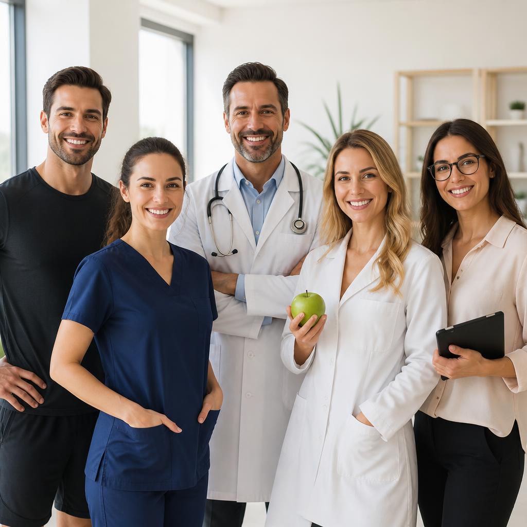 Multidisciplinary team of health professionals: doctors, nurses, nutritionists, psychologists and personal trainers
